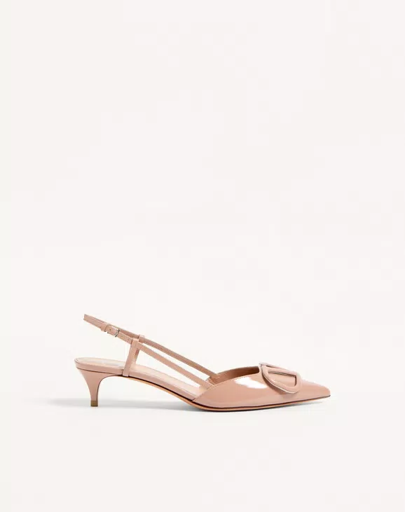 Valentino Vlogo Signature Patent Leather Slingback Pump 40Mm / 1.6 In. - Image 1